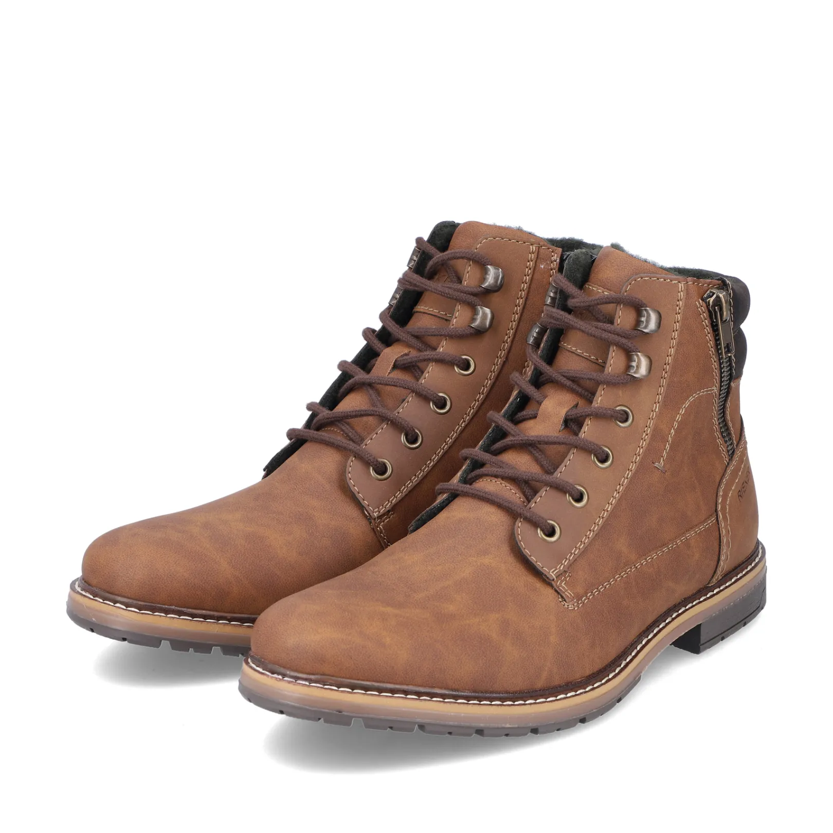 Rieker Boots<Herren Schnürstiefel hell Braun