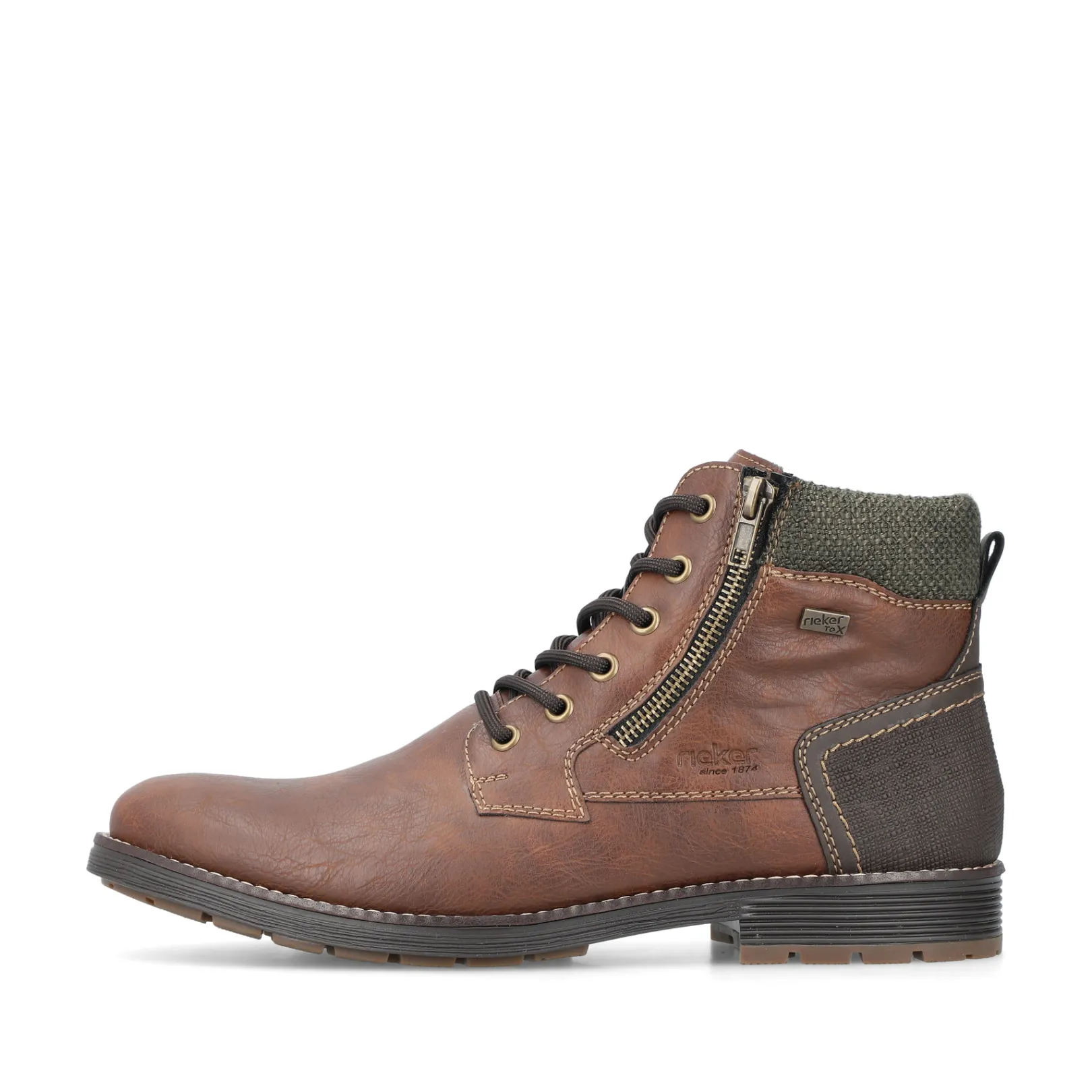 Rieker Boots<Herren Schnürstiefel holz Braun