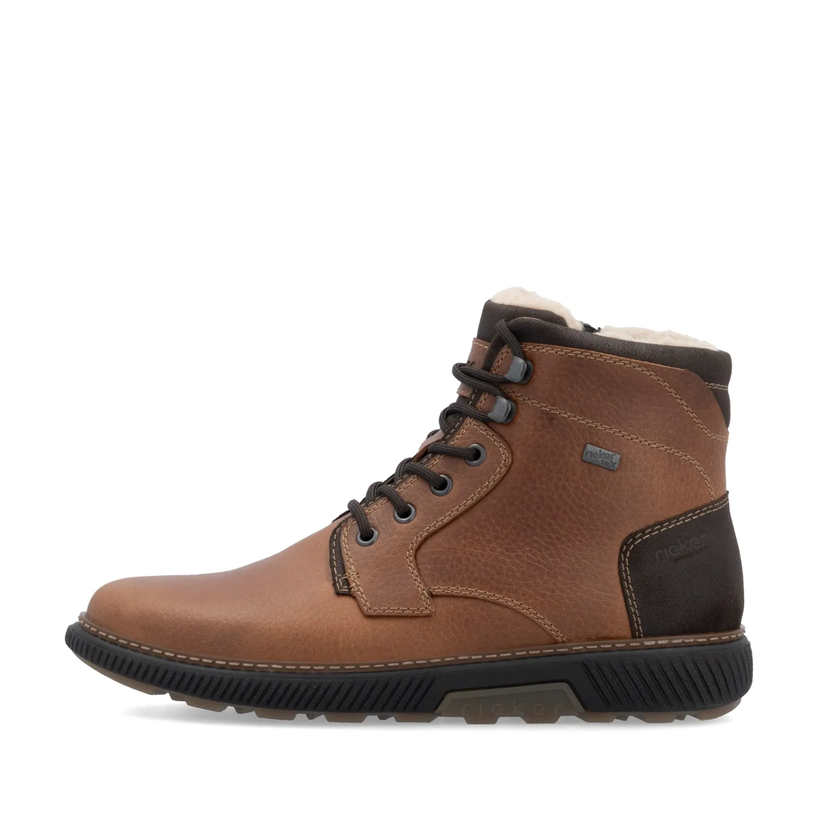 Rieker Boots<Herren Schnürstiefel holz Braun