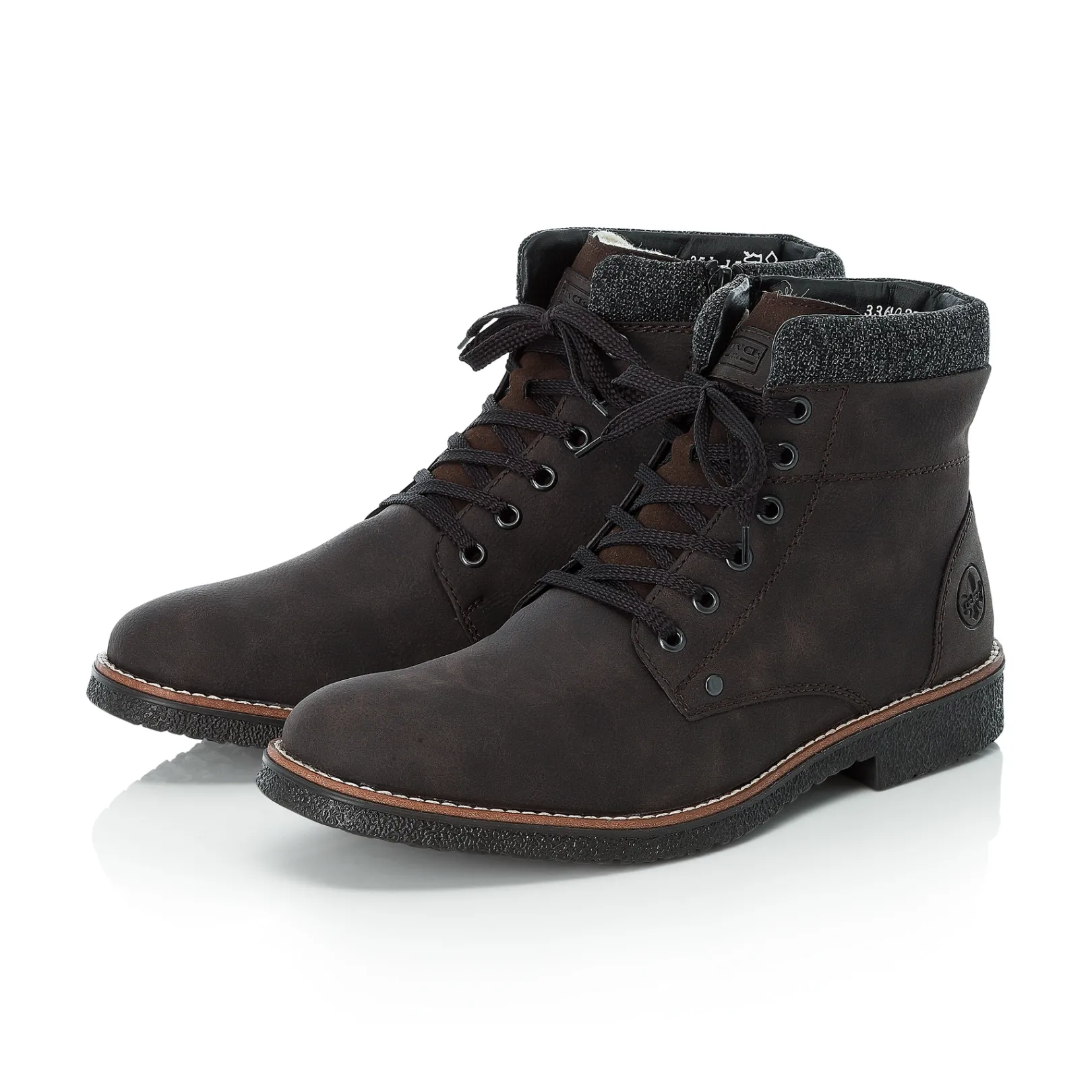 Rieker Boots<Herren Schnürstiefel holz Braun