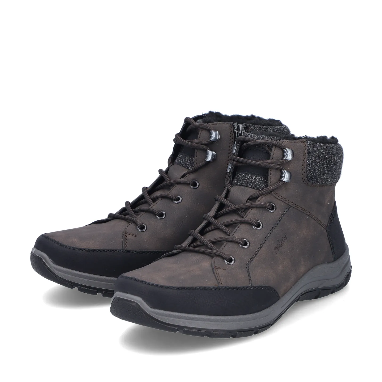 Rieker Boots<Herren Schnürstiefel holz Braun