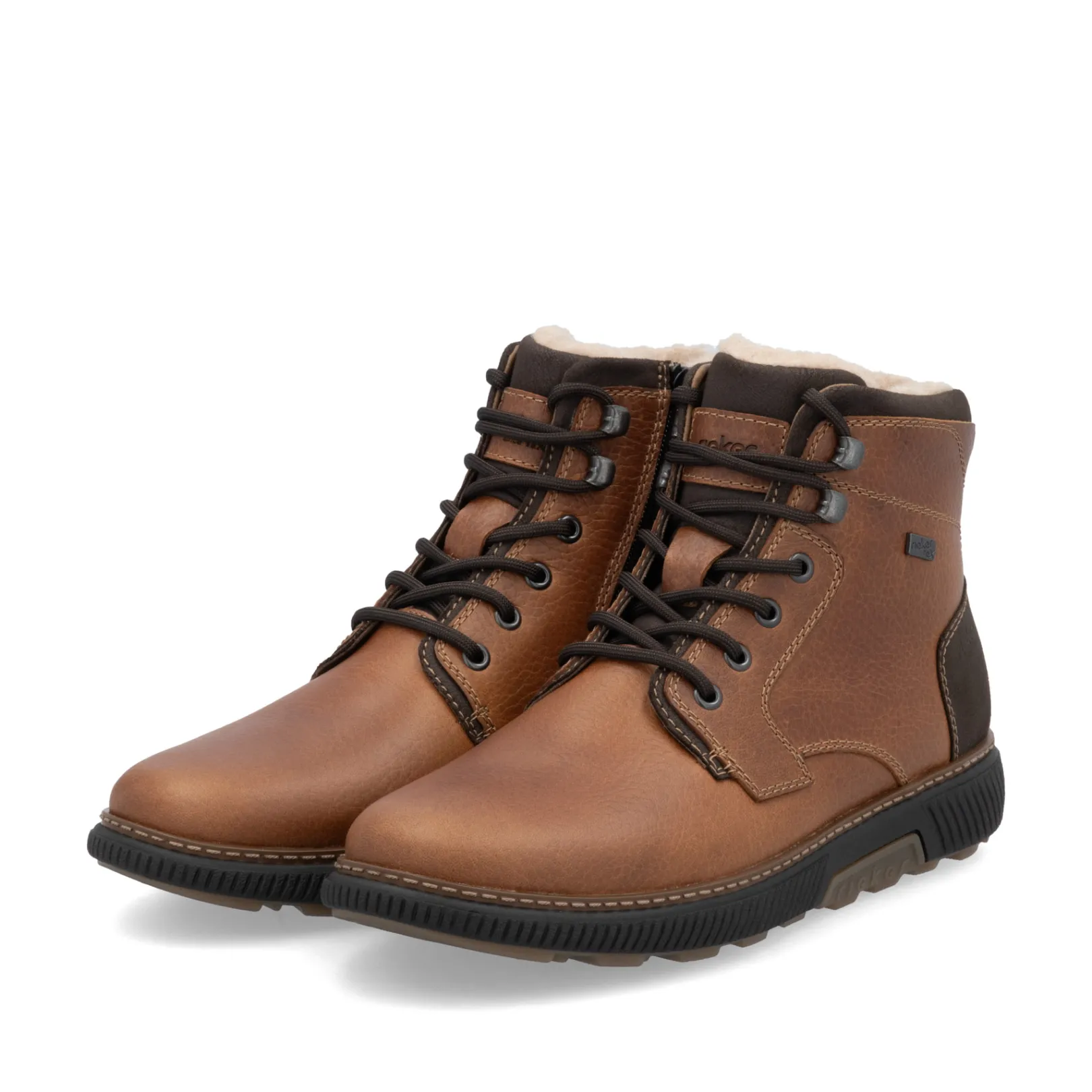 Rieker Boots<Herren Schnürstiefel holz Braun