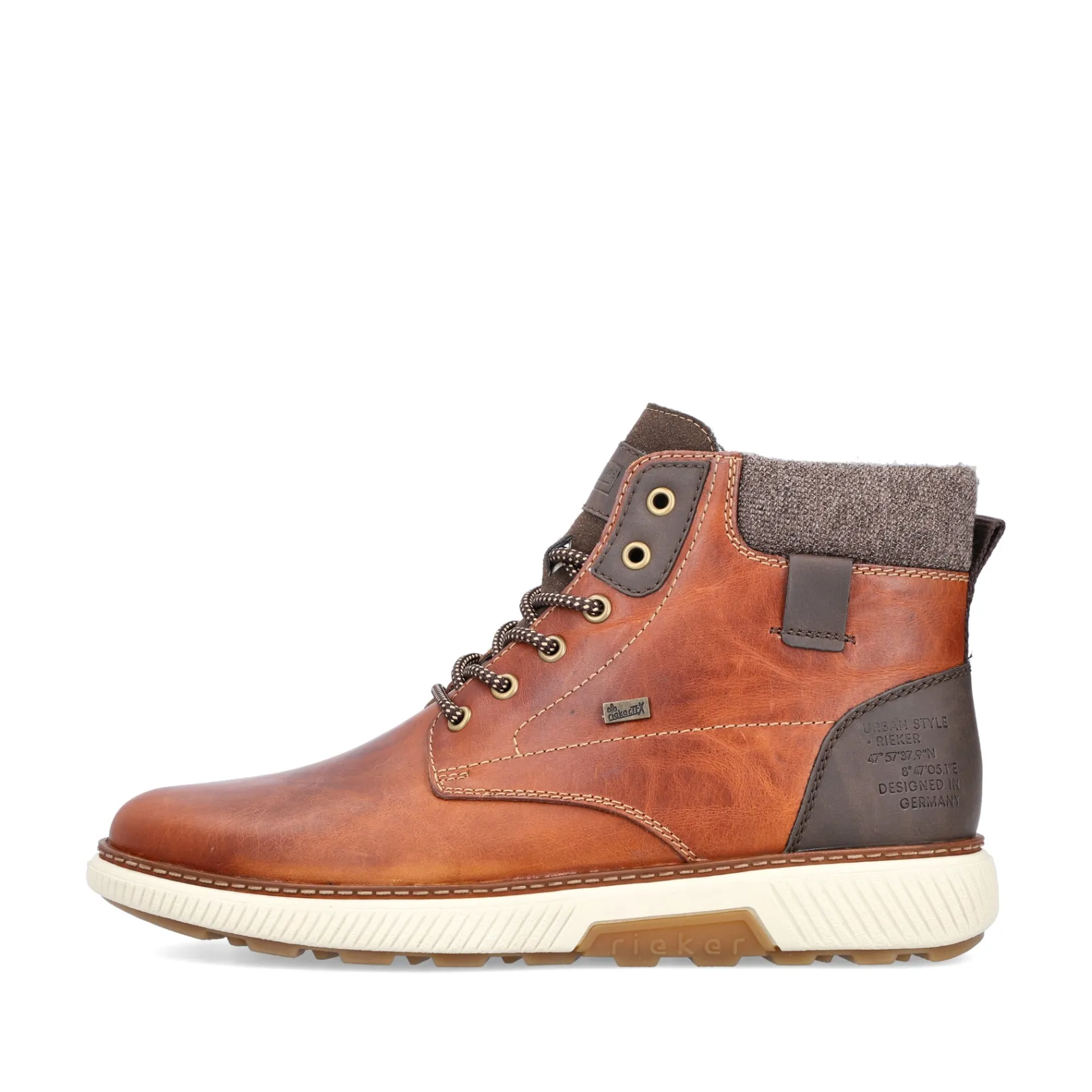 Rieker Boots<Herren Schnürstiefel karamell Braun