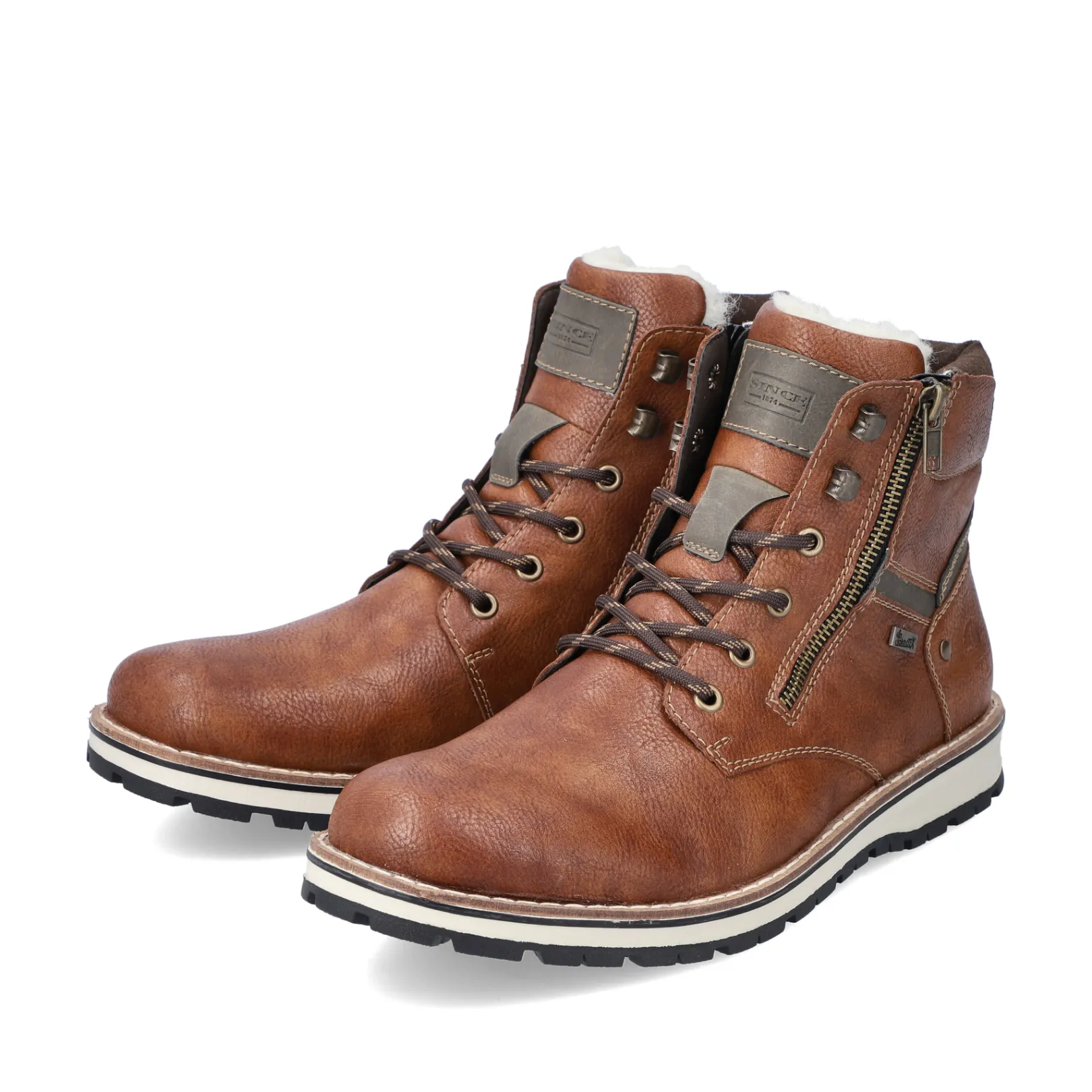 Rieker Boots<Herren Schnürstiefel karamell Braun