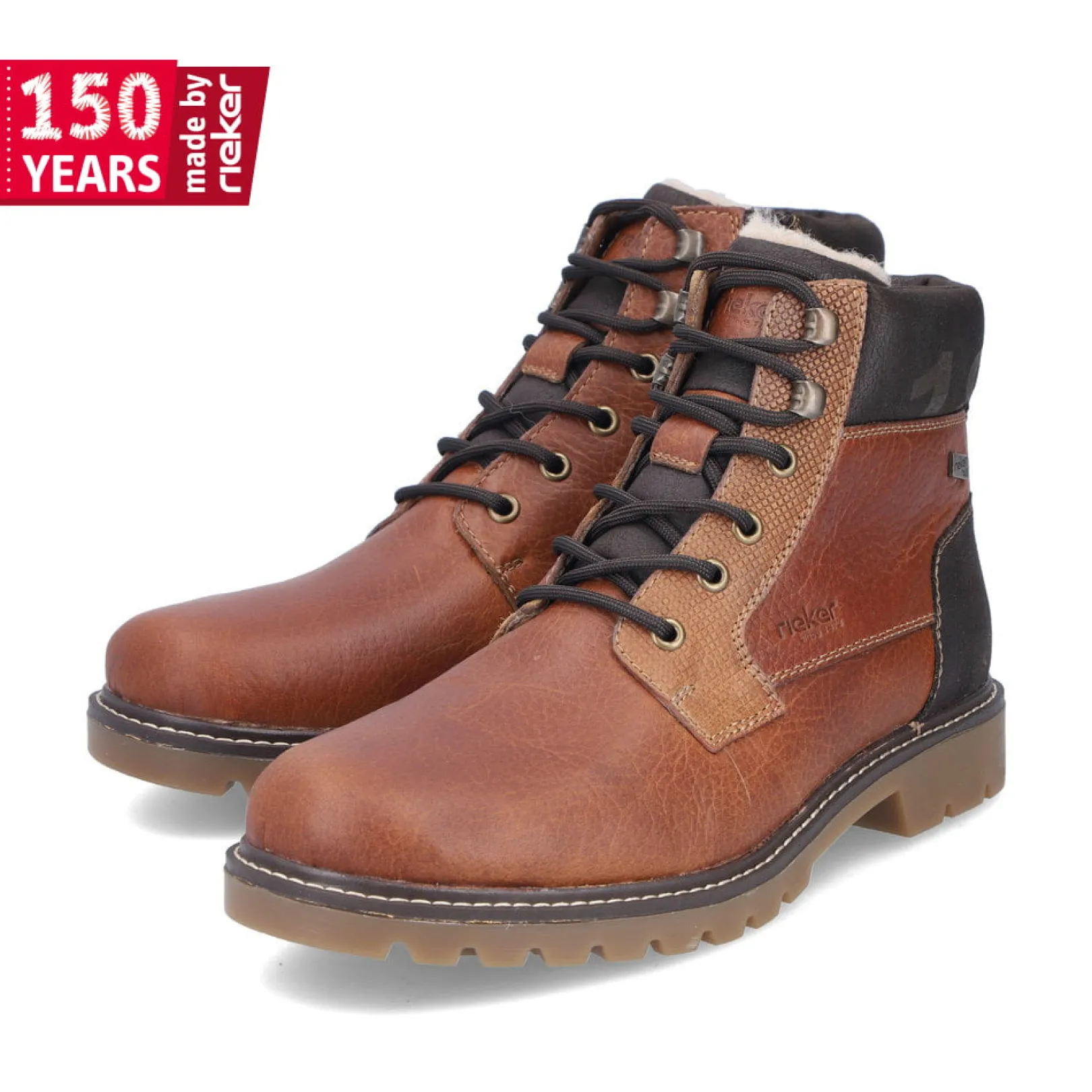 Rieker Boots<Herren Schnürstiefel karamell Braun