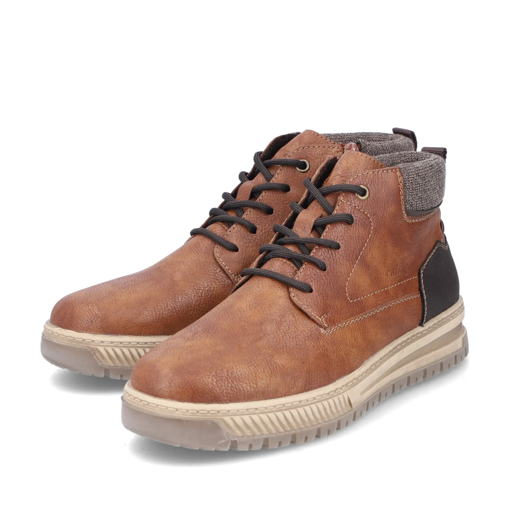 Rieker Boots<Herren Schnürstiefel karamell Braun