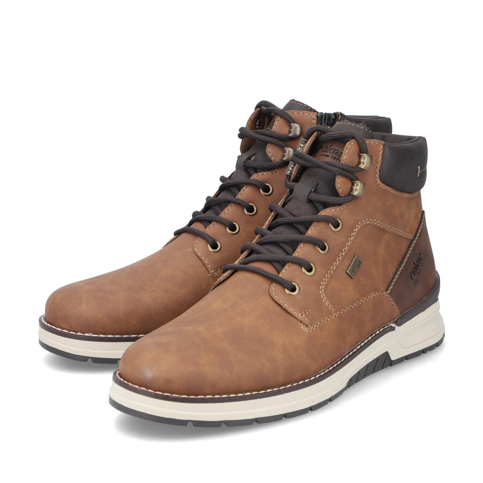 Rieker Boots<Herren Schnürstiefel karamell Braun