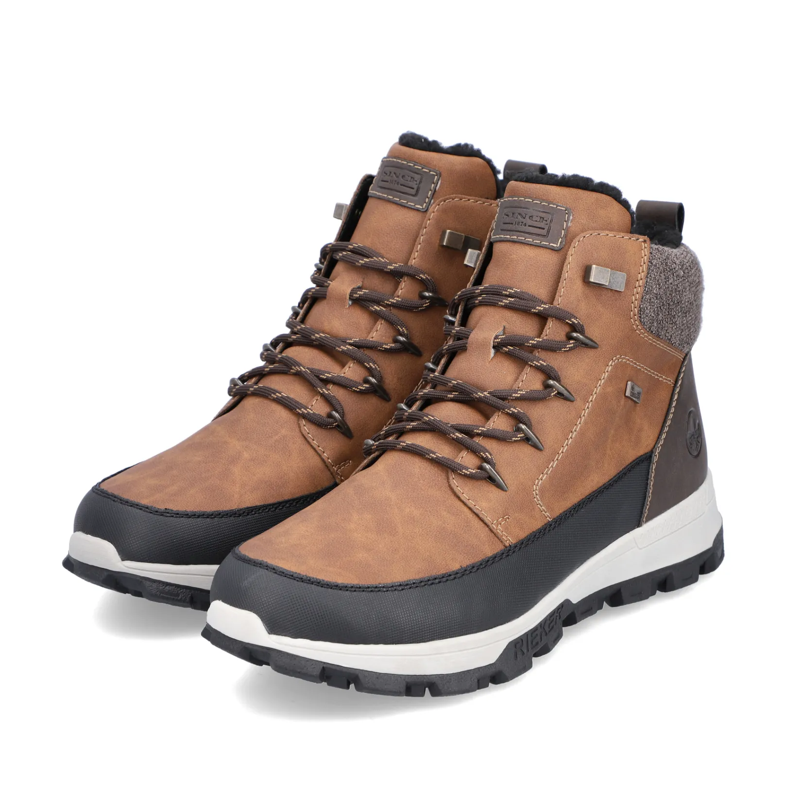 Rieker Boots<Herren Schnürstiefel karamell Braun