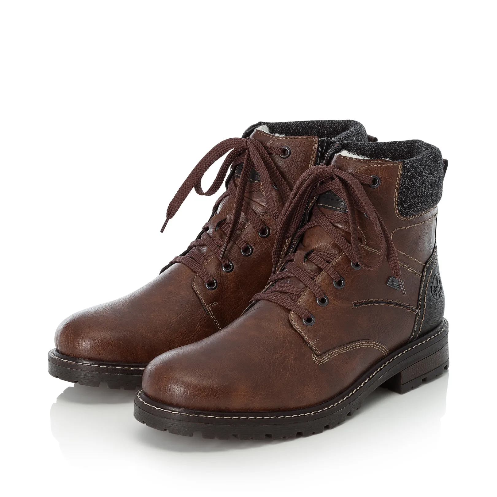 Rieker Boots<Herren Schnürstiefel kastanien Braun