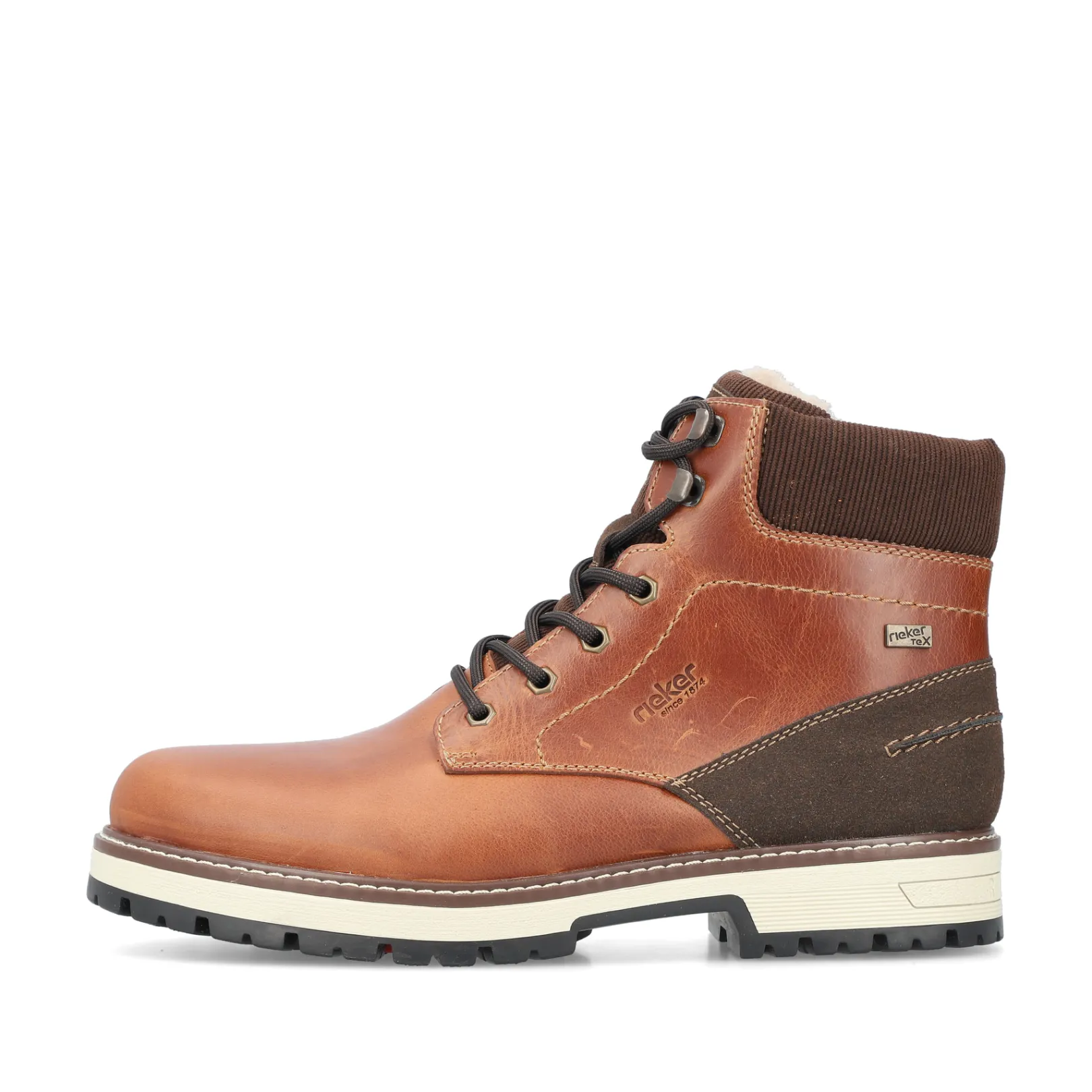 Rieker Boots<Herren Schnürstiefel kastanien Braun