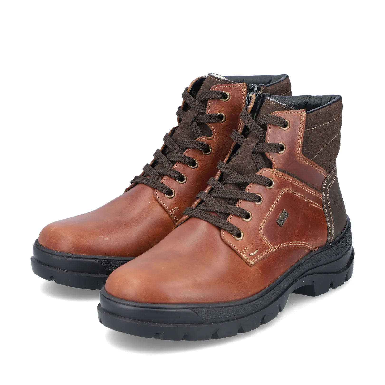 Rieker Boots<Herren Schnürstiefel kastanien Braun