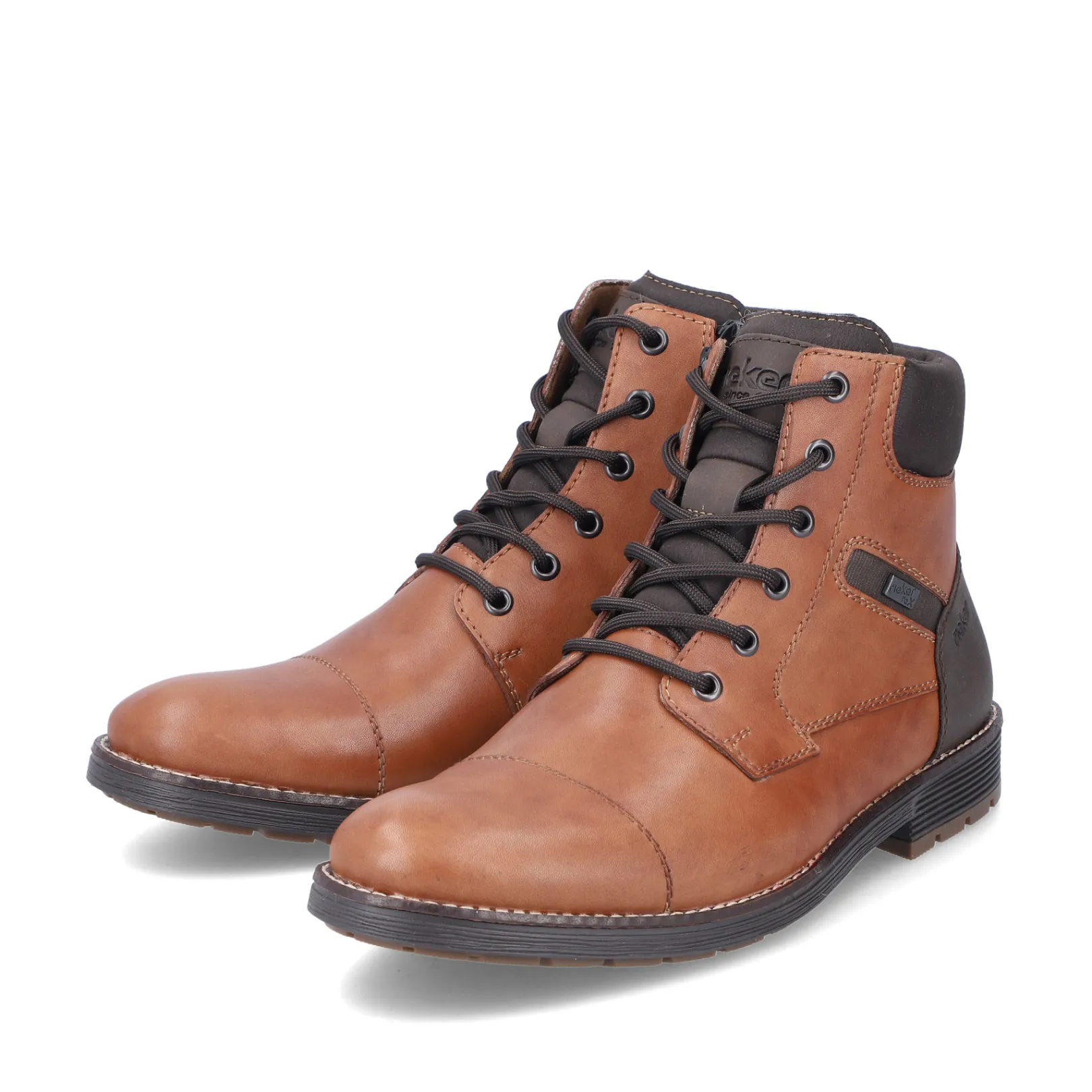 Rieker Boots<Herren Schnürstiefel kastanien Braun