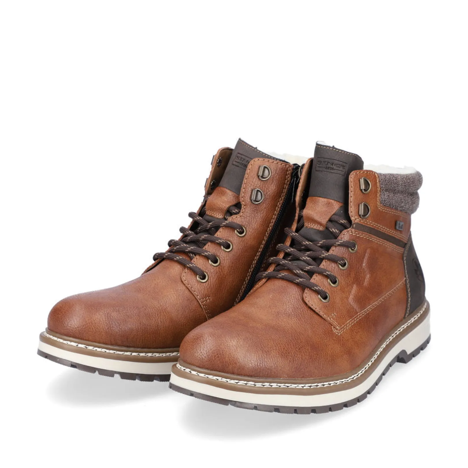 Rieker Boots<Herren Schnürstiefel kastanien Braun