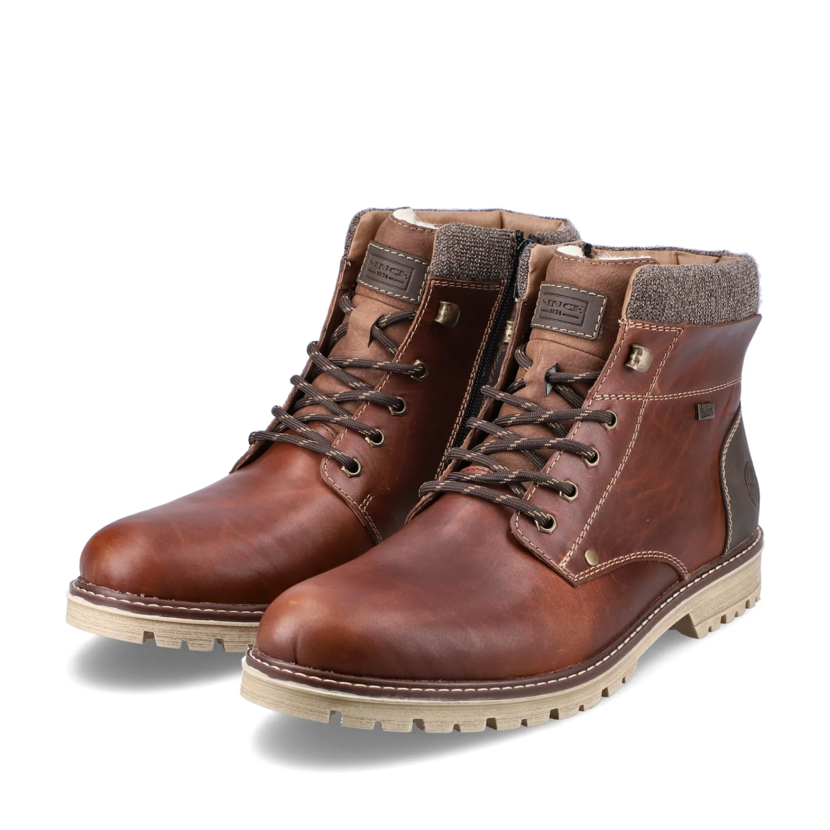 Rieker Boots<Herren Schnürstiefel kastanien Braun