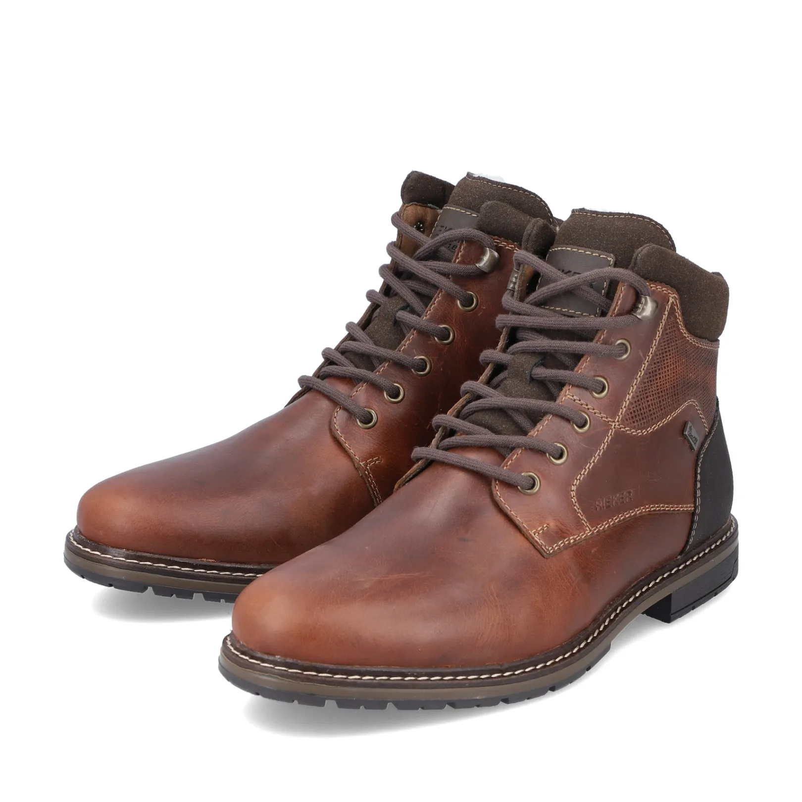 Rieker Boots<Herren Schnürstiefel kastanien Braun