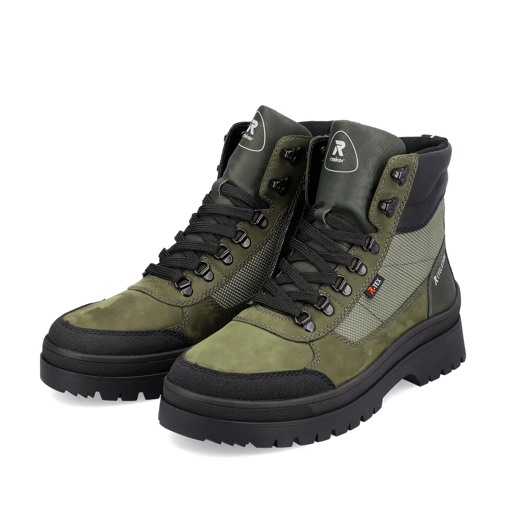 Rieker Boots<Herren Schnürstiefel khaki Grün