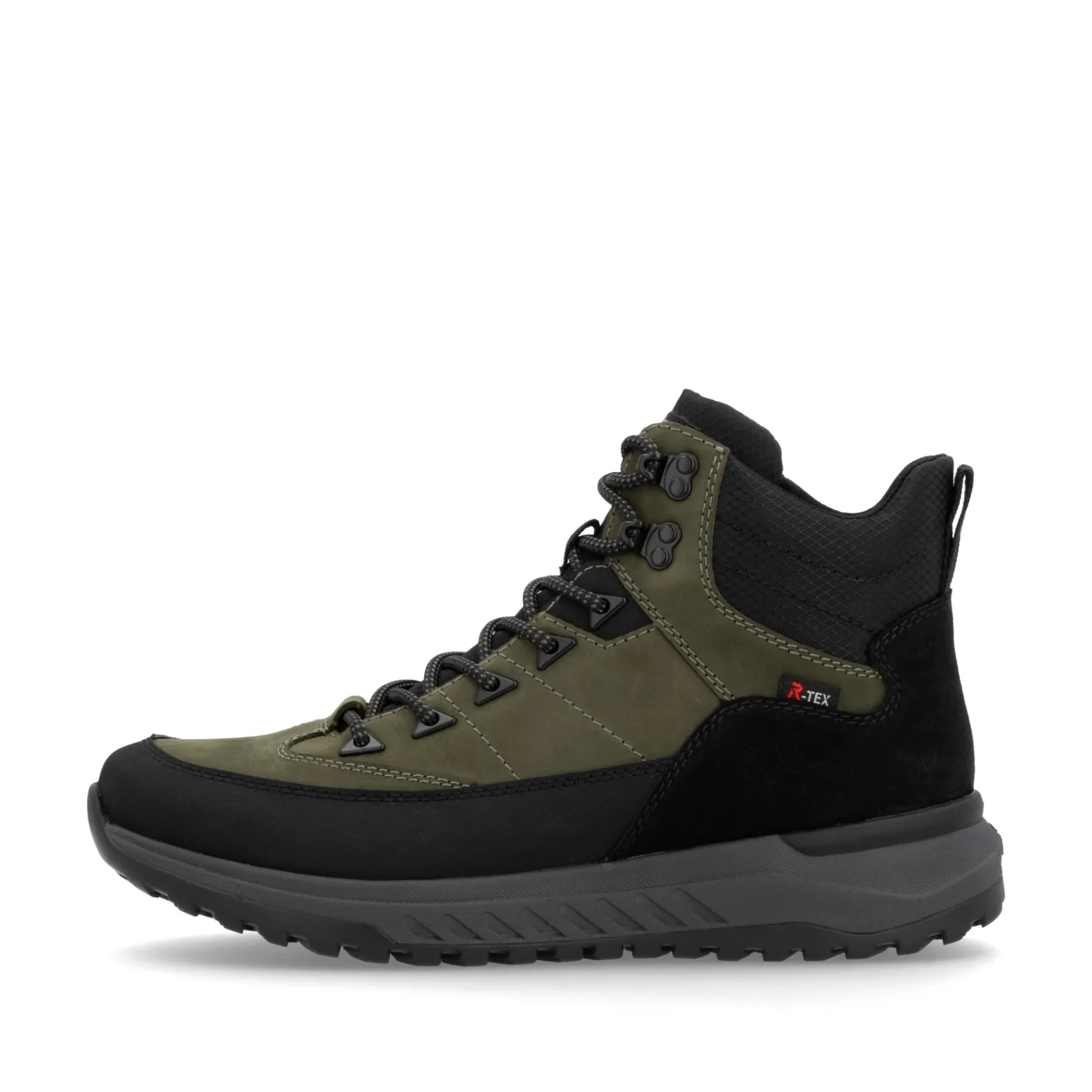 Rieker Boots<Herren Schnürstiefel khaki-schwarz Grün