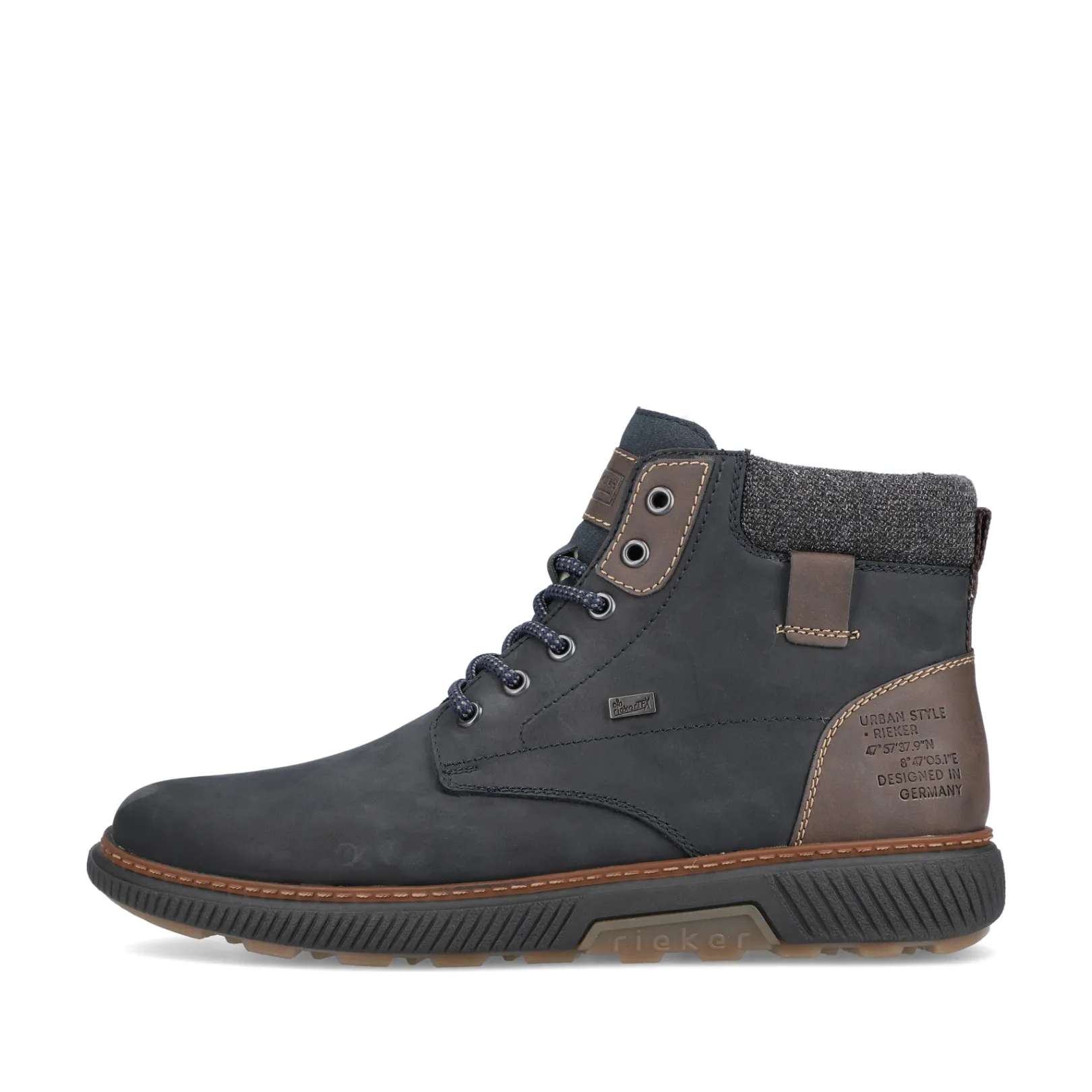 Rieker Boots<Herren Schnürstiefel marine Blau