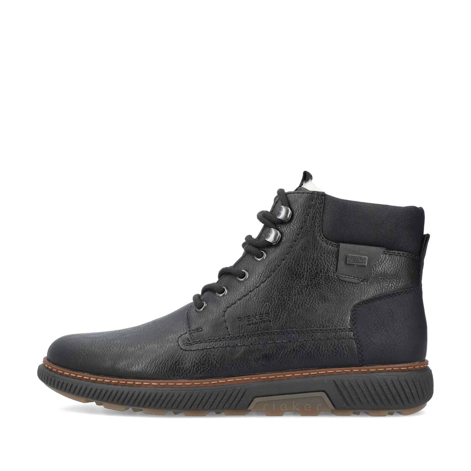 Rieker Boots<Herren Schnürstiefel mitternachts Schwarz