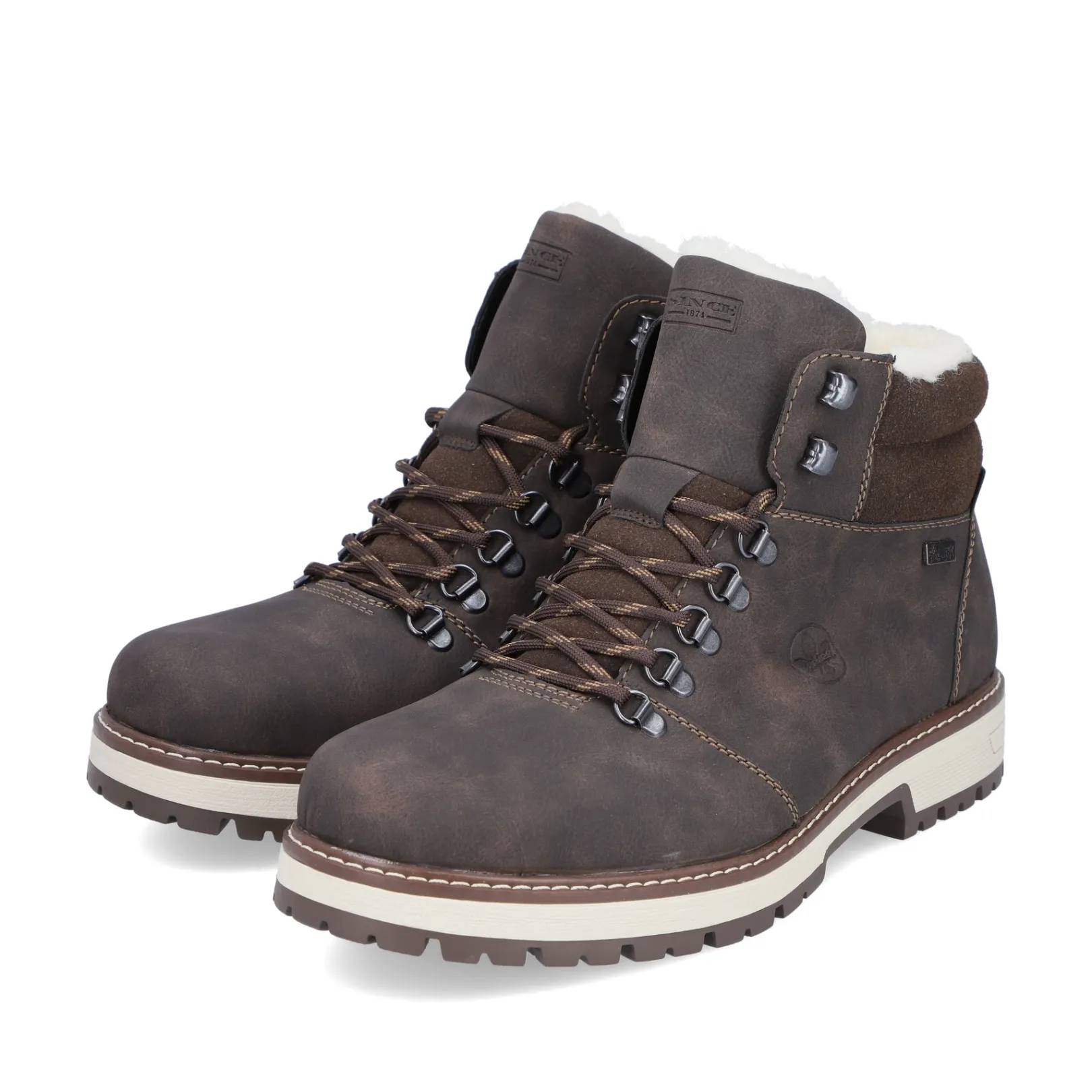 Rieker Boots<Herren Schnürstiefel mokka Braun