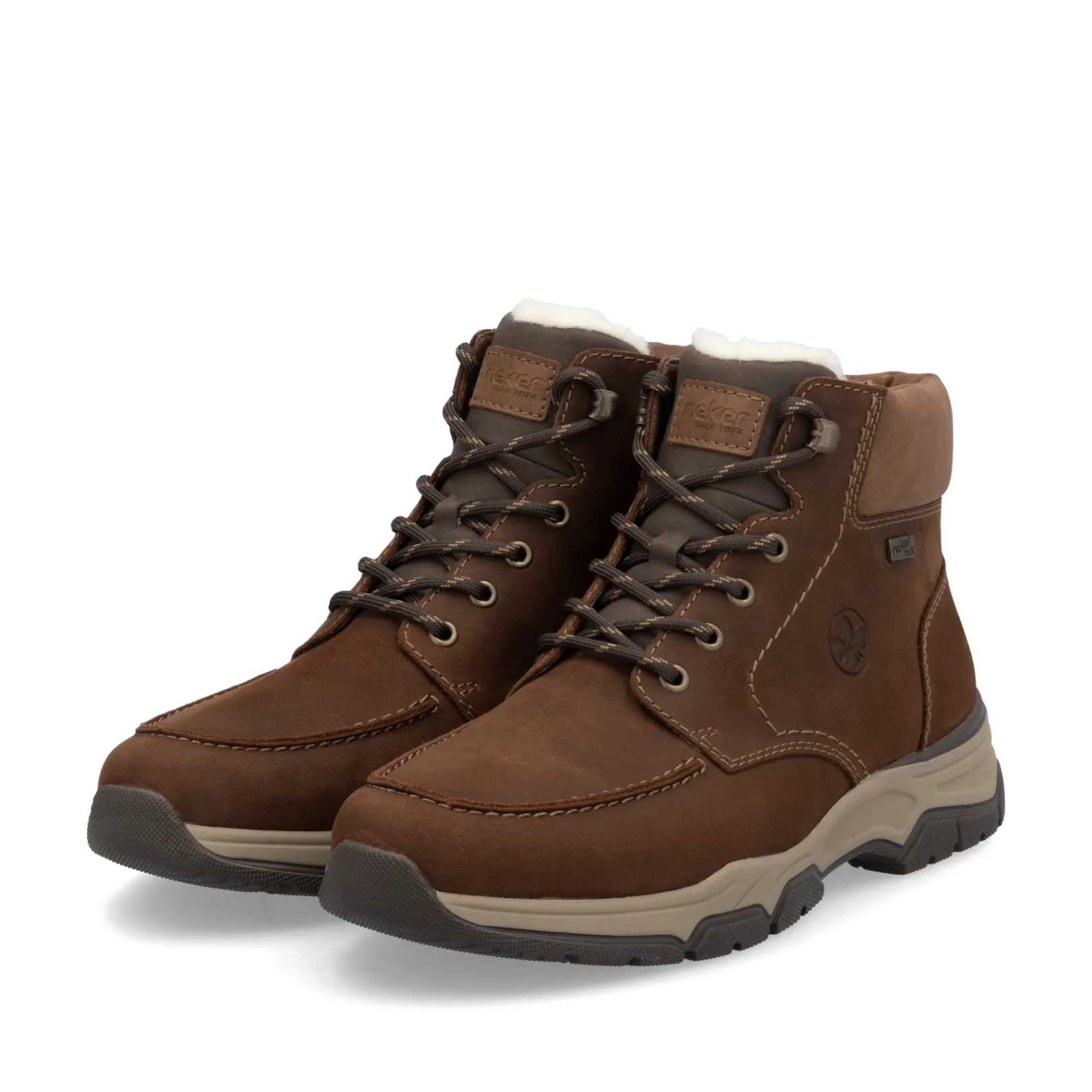 Rieker Boots<Herren Schnürstiefel mokka Braun