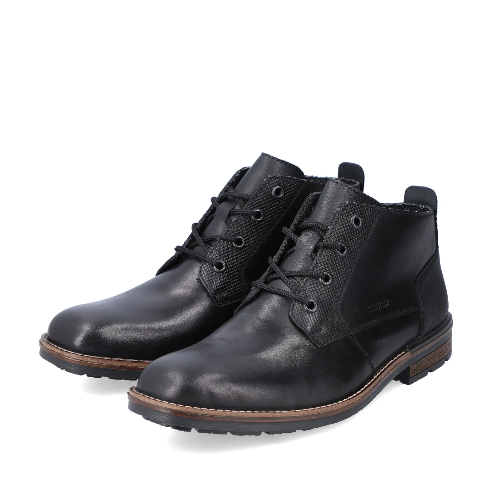 Rieker Boots<Herren Schnürstiefel nacht Schwarz