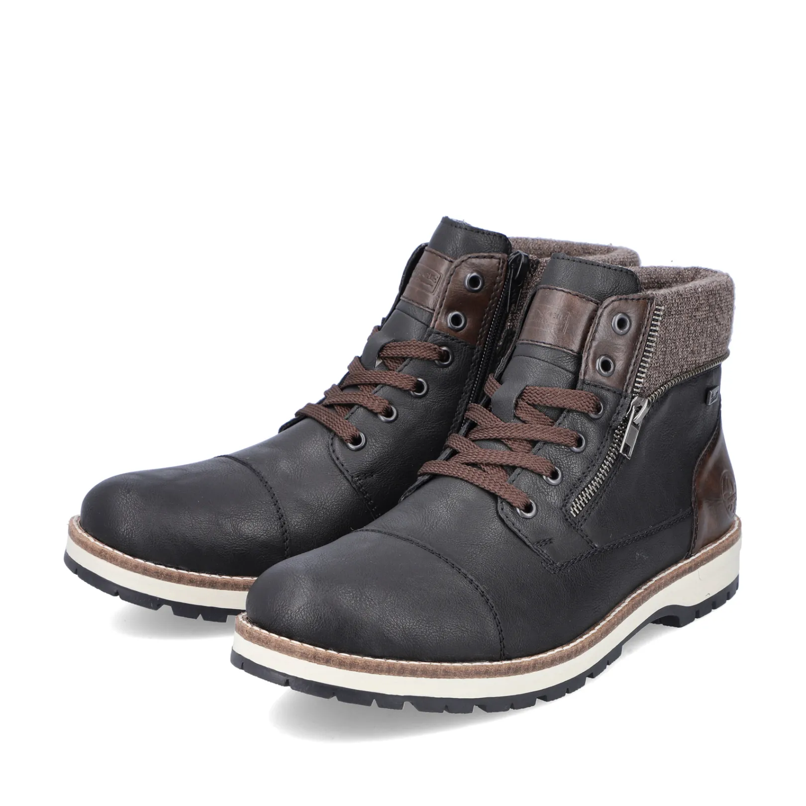 Rieker Boots<Herren Schnürstiefel nacht Schwarz