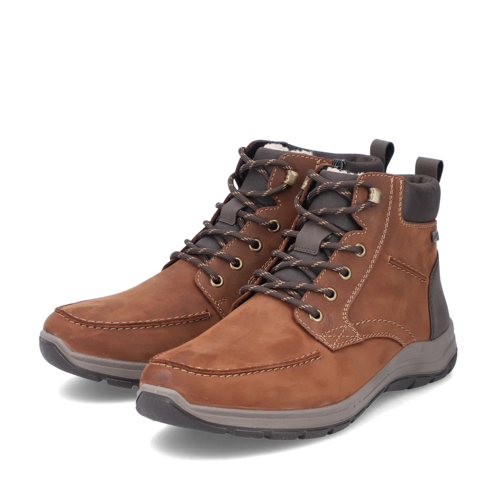 Rieker Boots<Herren Schnürstiefel nougat Braun