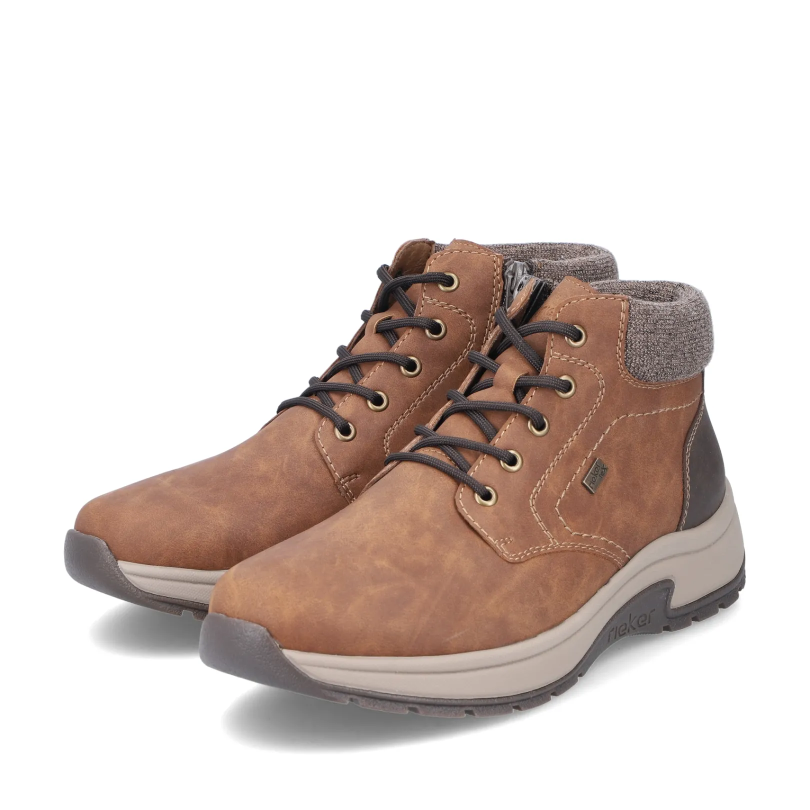 Rieker Boots<Herren Schnürstiefel nougat Braun