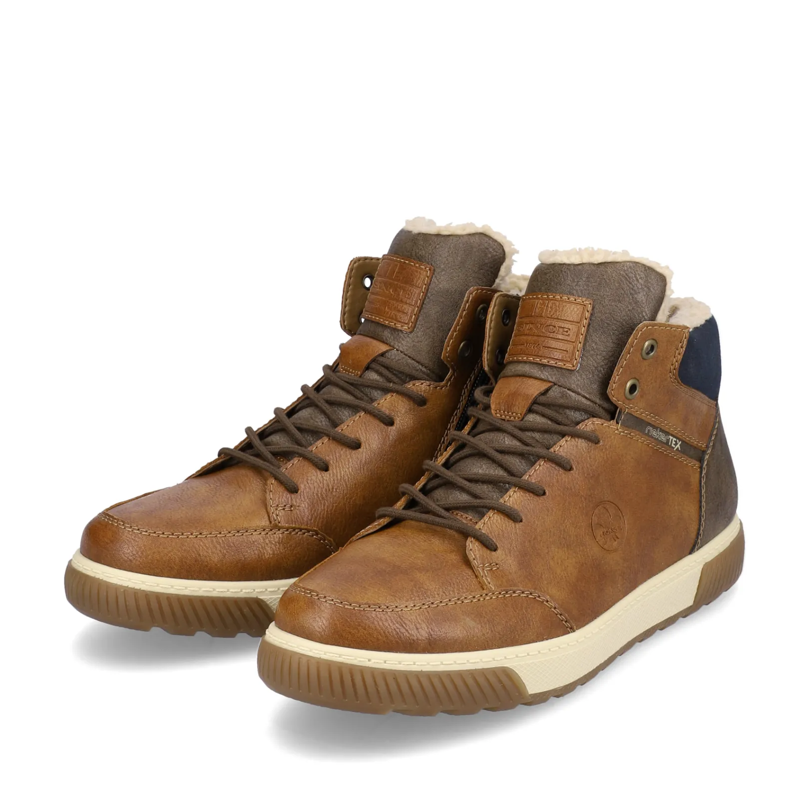 Rieker Boots<Herren Schnürstiefel nougat Braun