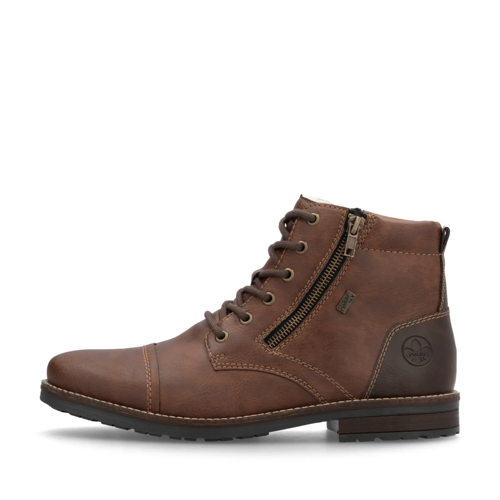 Rieker Boots<Herren Schnürstiefel nuss Braun