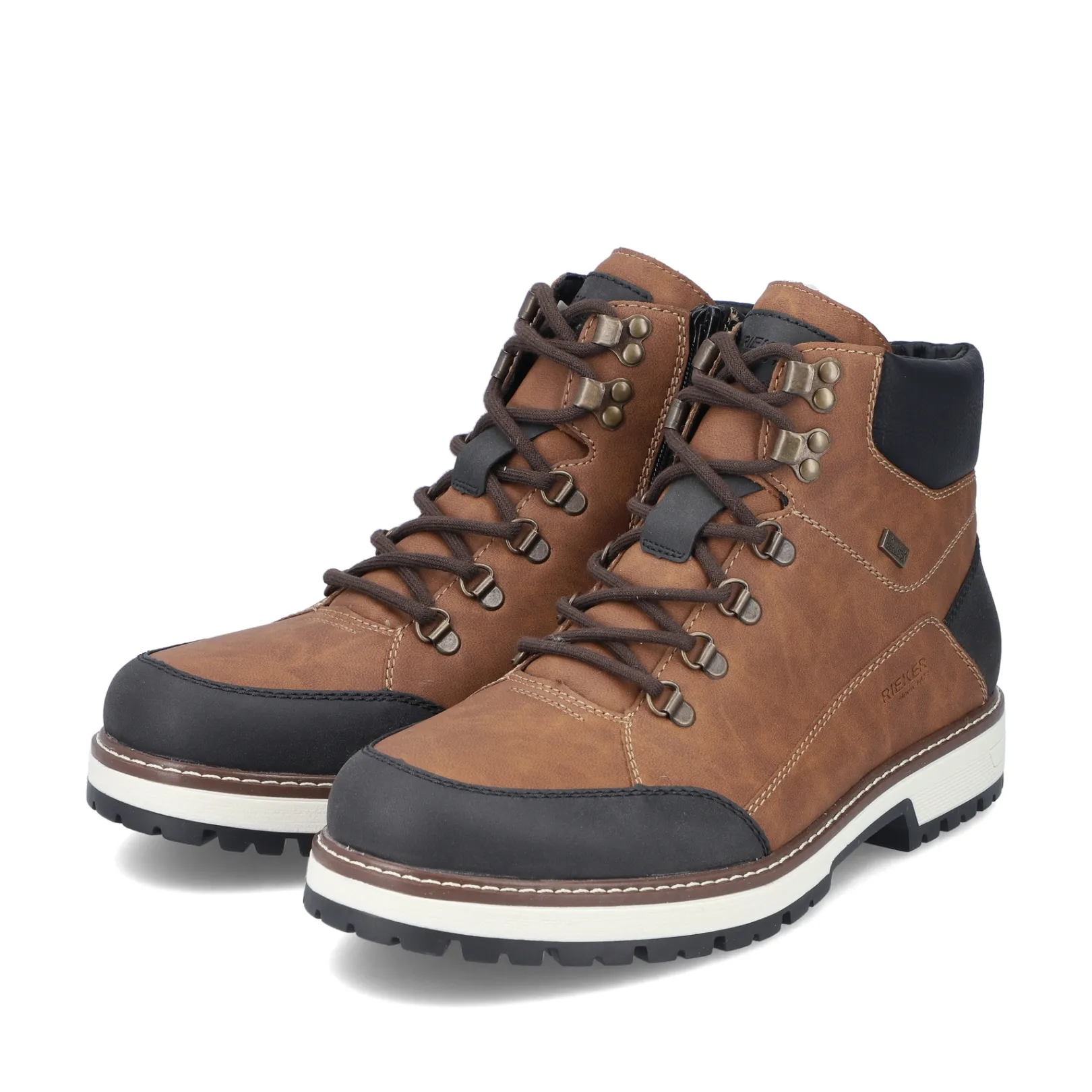 Rieker Boots<Herren Schnürstiefel nuss Braun