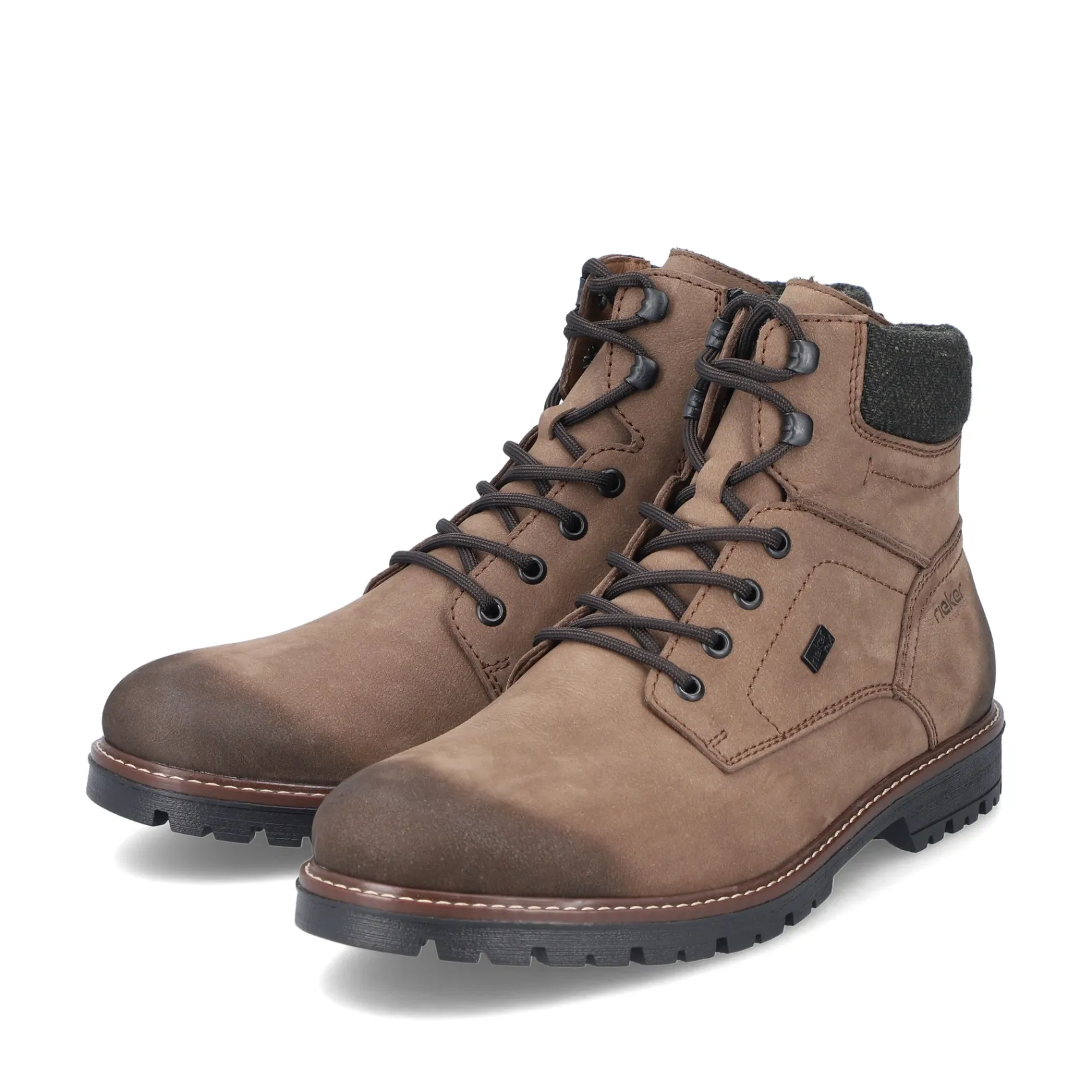 Rieker Boots<Herren Schnürstiefel nuss Braun