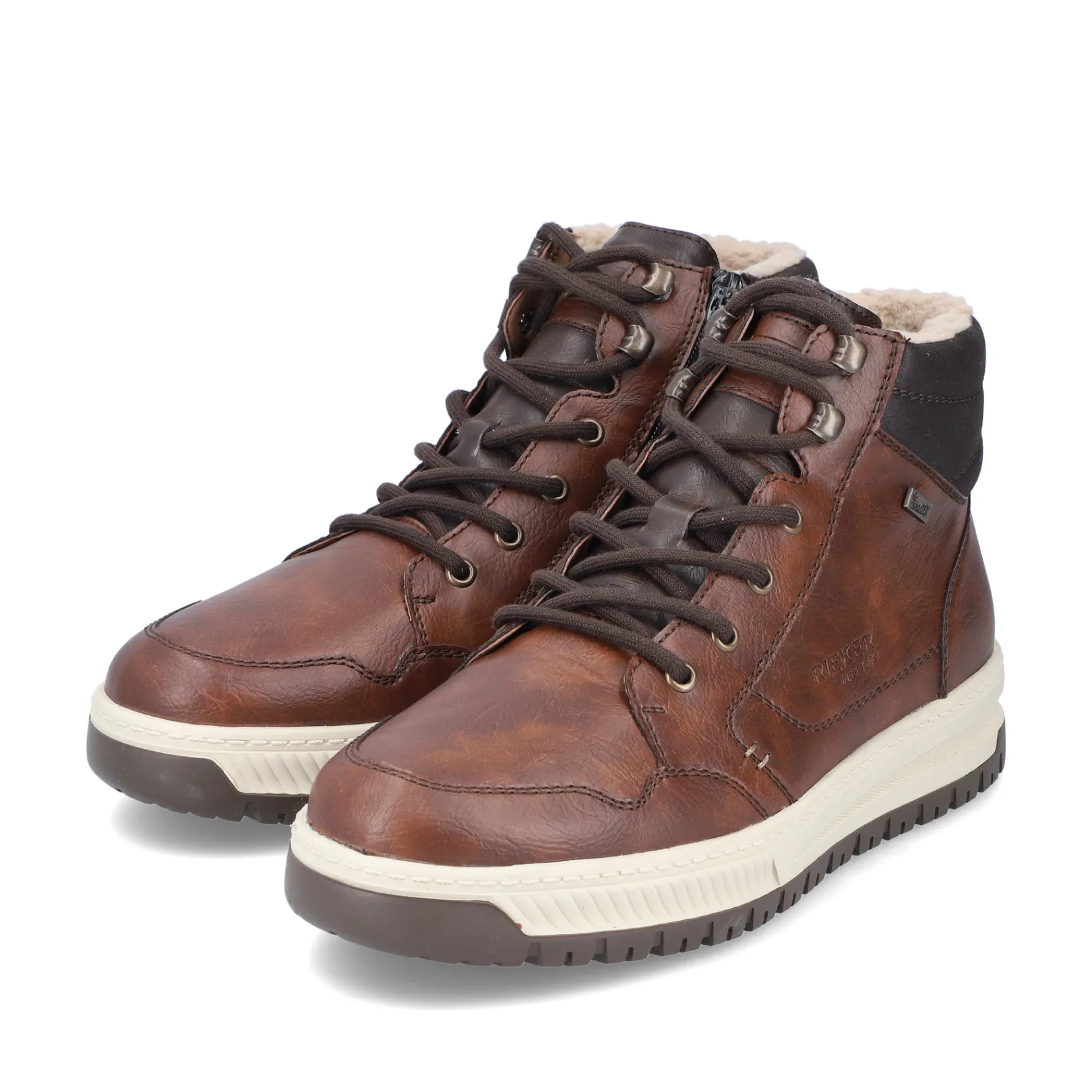 Rieker Boots<Herren Schnürstiefel nuss Braun