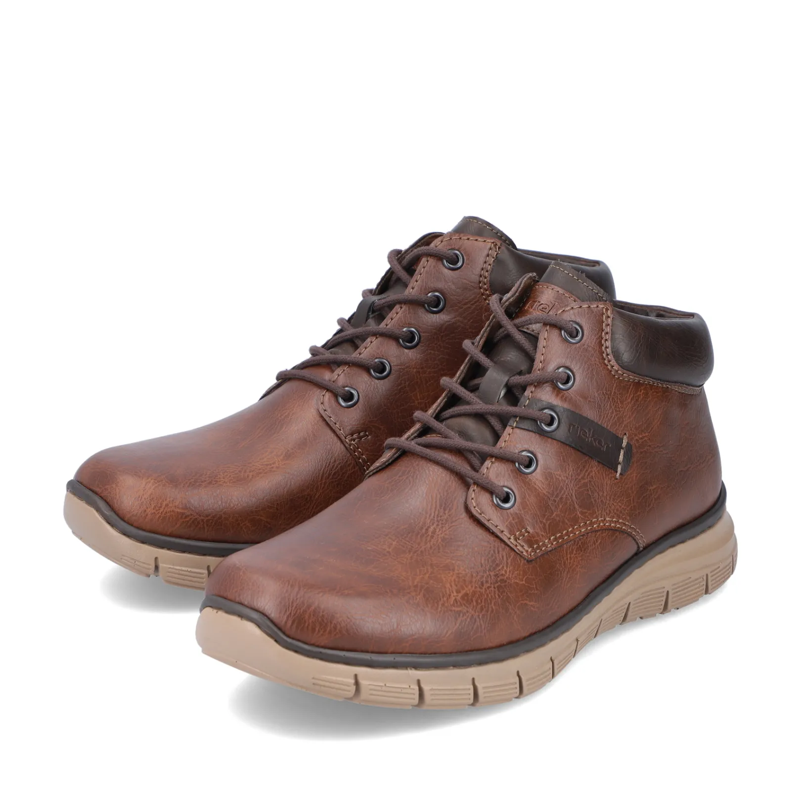 Rieker Boots<Herren Schnürstiefel nuss Braun