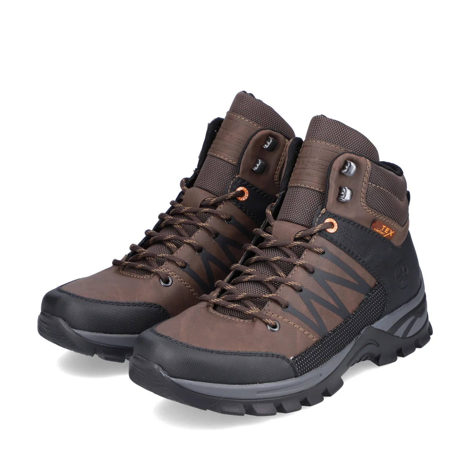 Rieker Boots<Herren Schnürstiefel nuss Braun