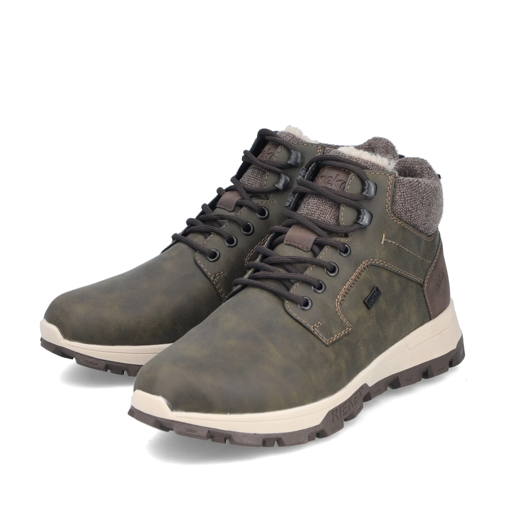 Rieker Boots<Herren Schnürstiefel schilf Grün