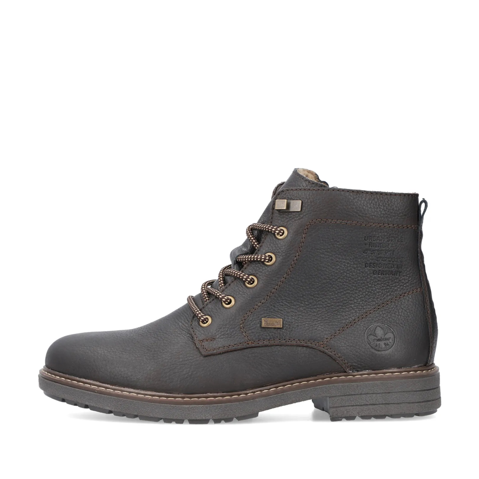 Rieker Boots<Herren Schnürstiefel schwarz Braun