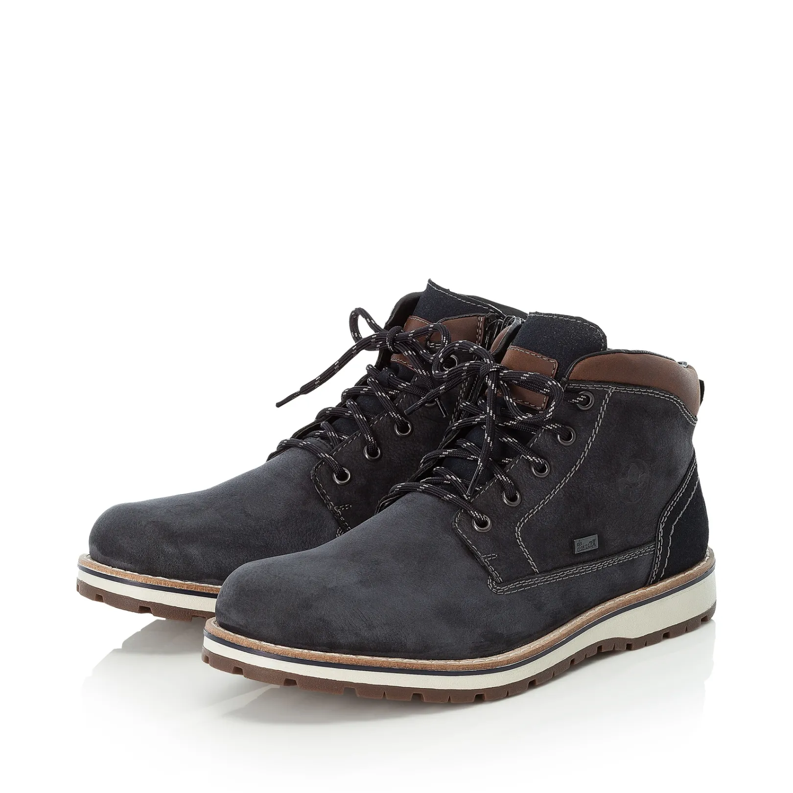 Rieker Boots<Herren Schnürstiefel stahl Blau