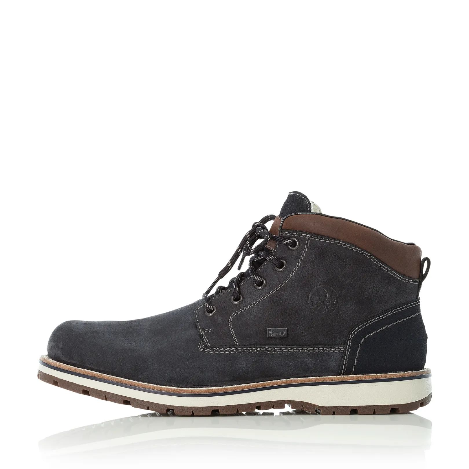 Rieker Boots<Herren Schnürstiefel stahl Blau