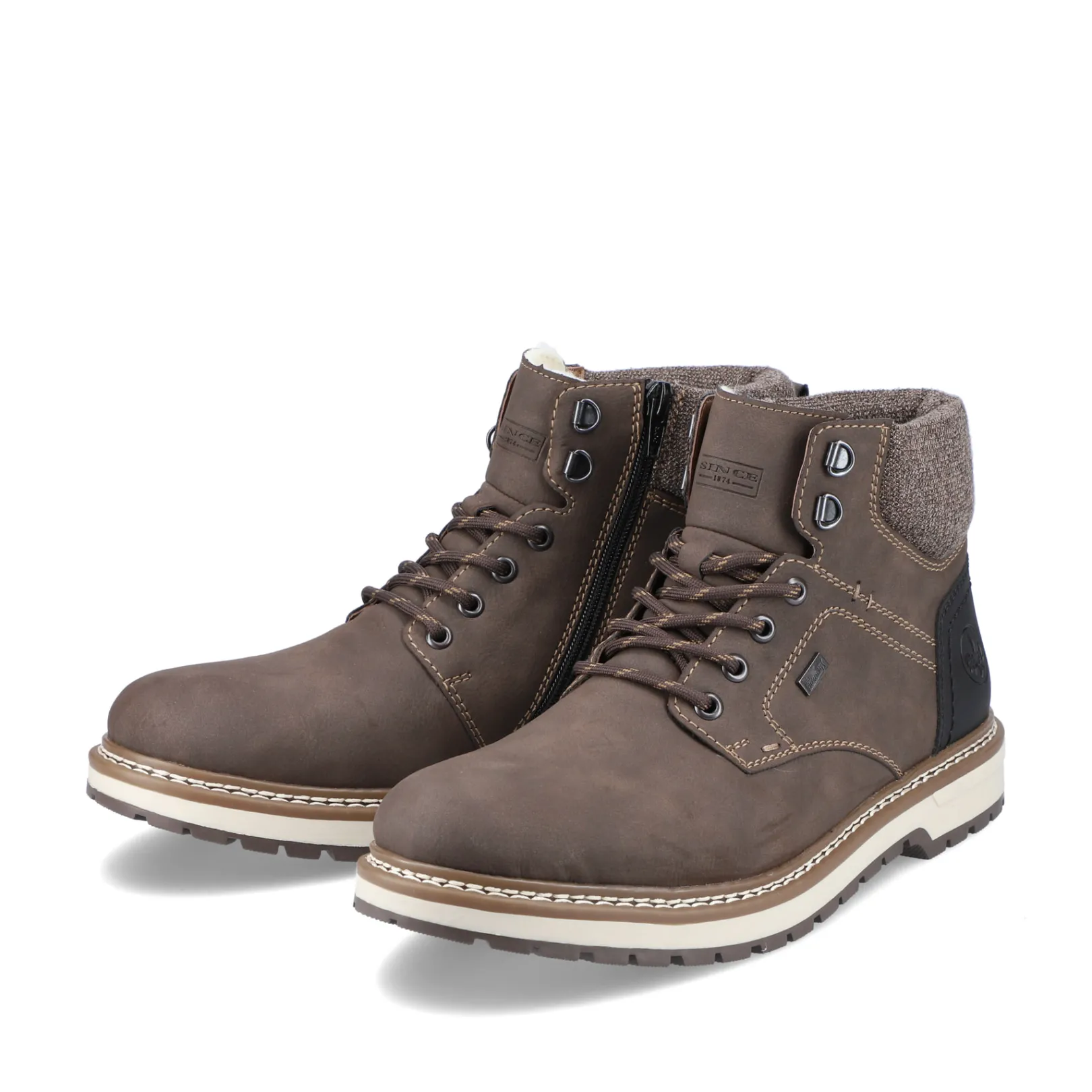 Rieker Boots<Herren Schnürstiefel tabak Braun