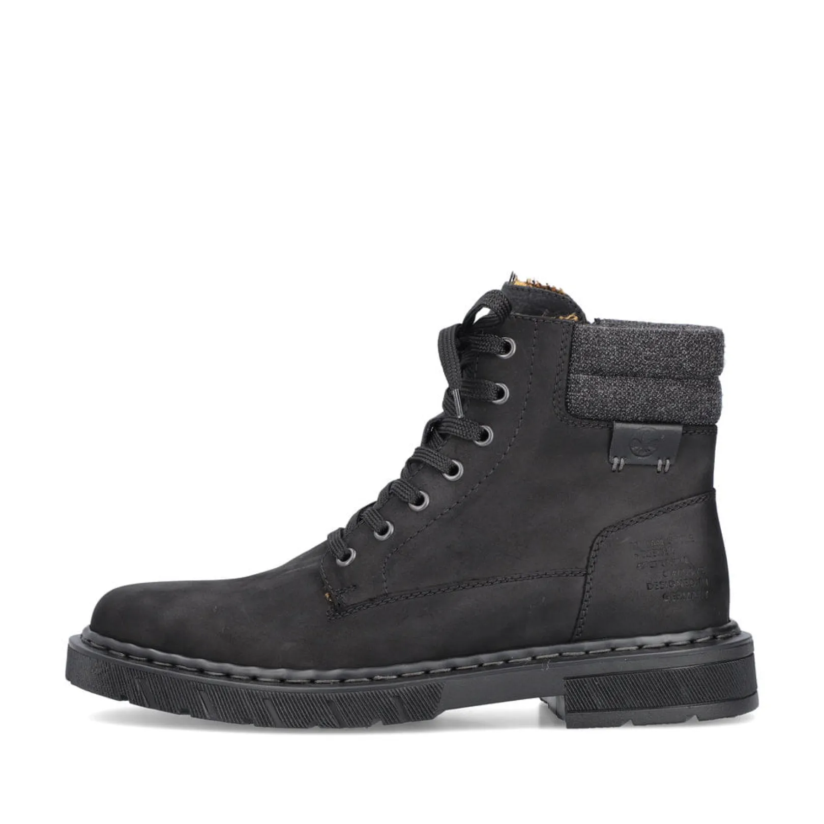 Rieker Boots<Herren Schnürstiefel tief Schwarz