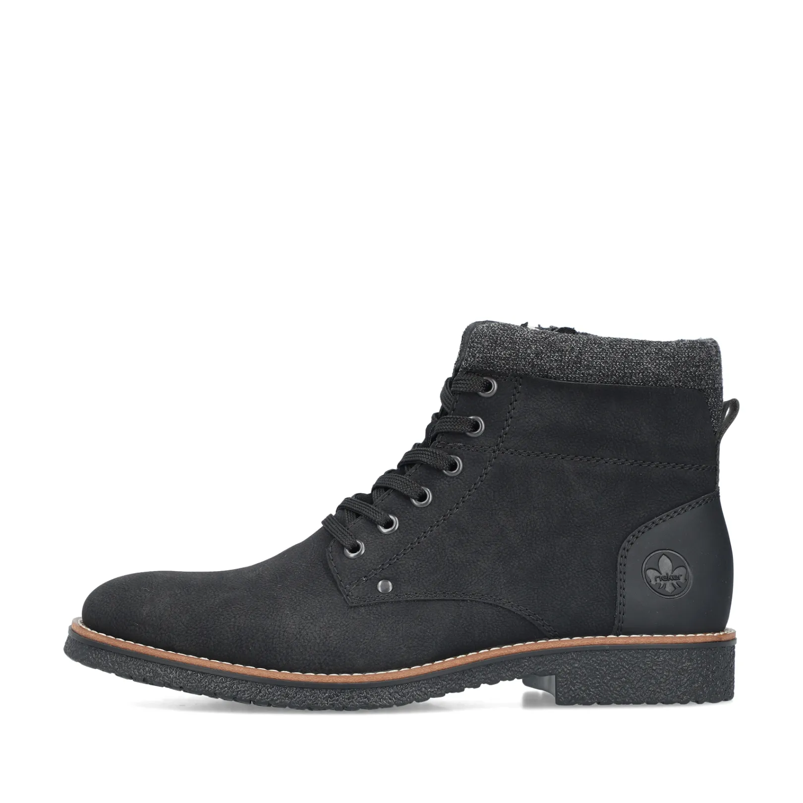 Rieker Boots<Herren Schnürstiefel tief Schwarz