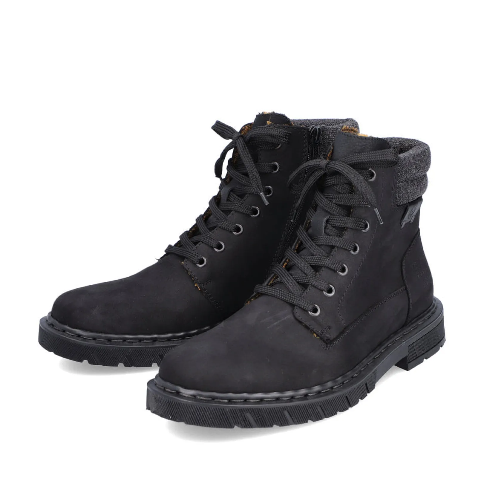 Rieker Boots<Herren Schnürstiefel tief Schwarz