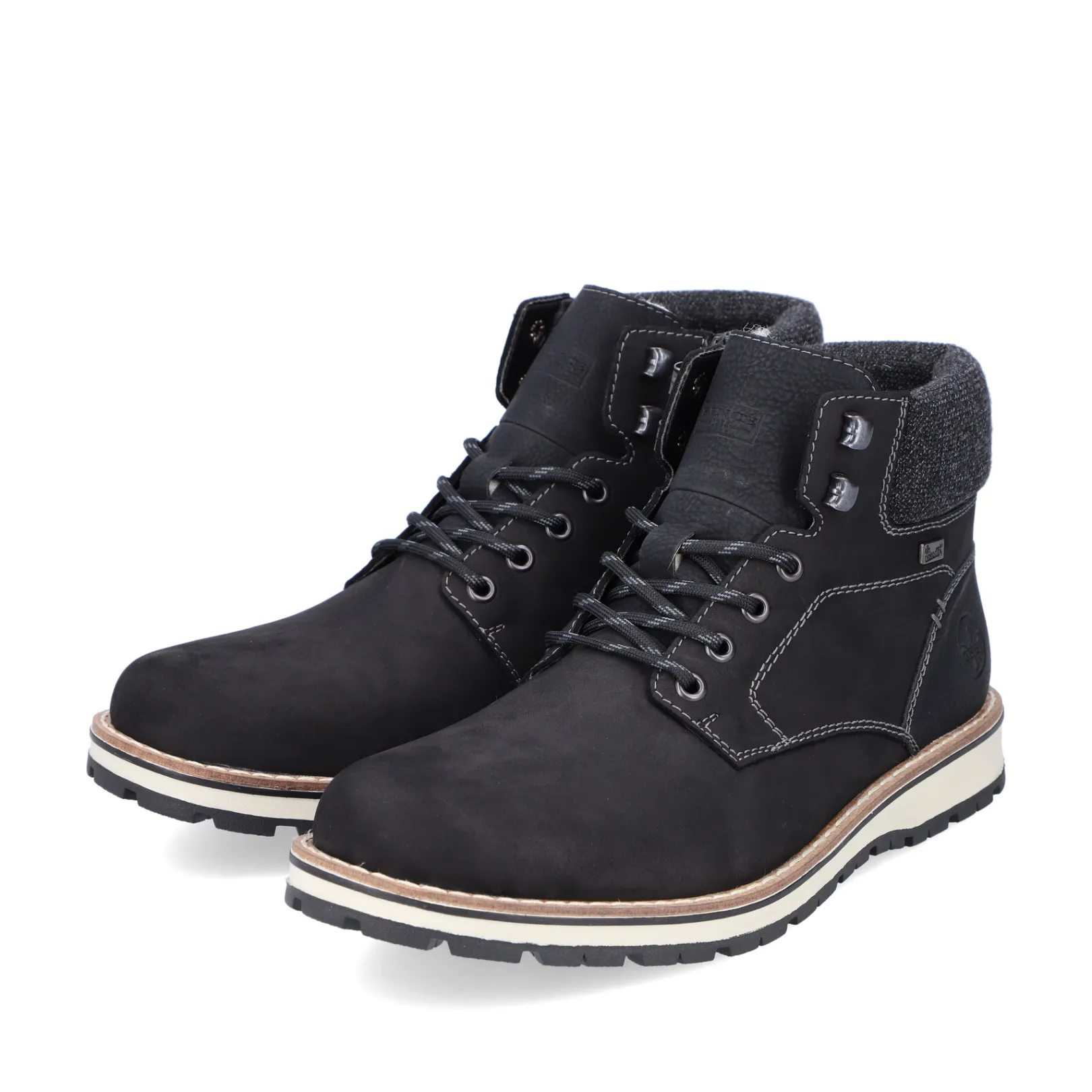 Rieker Boots<Herren Schnürstiefel tief Schwarz