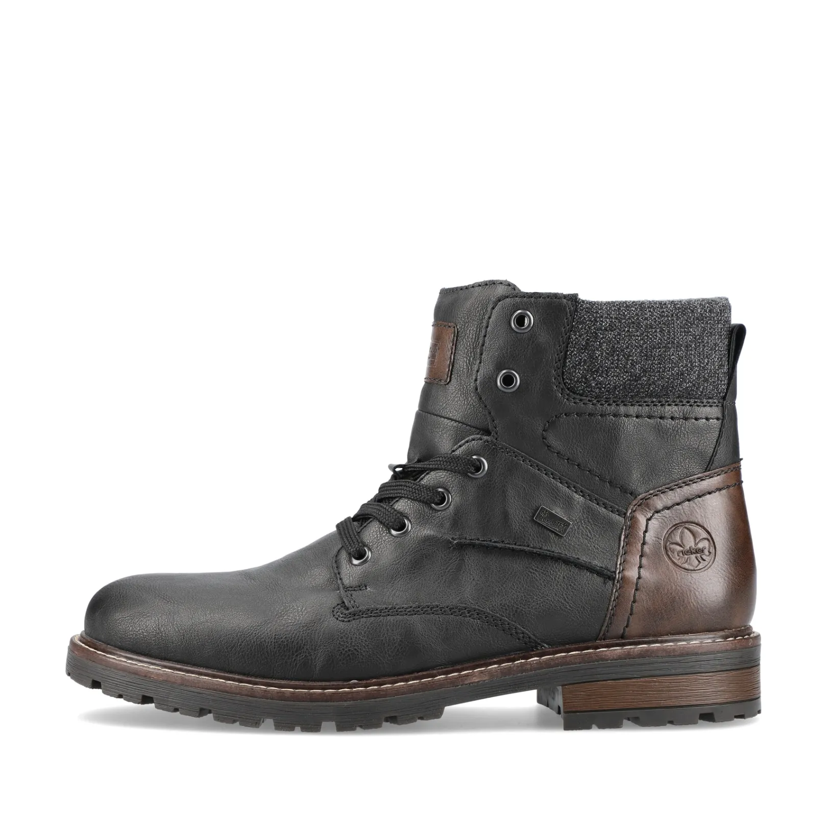 Rieker Boots<Herren Schnürstiefel urban Schwarz