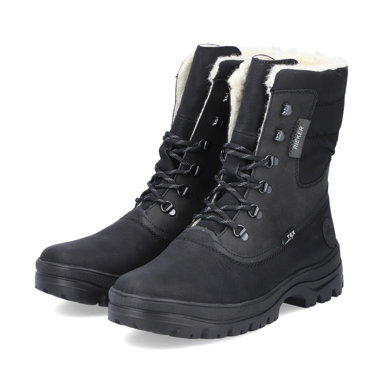 Rieker Boots<Herren Schnürstiefel urban Schwarz