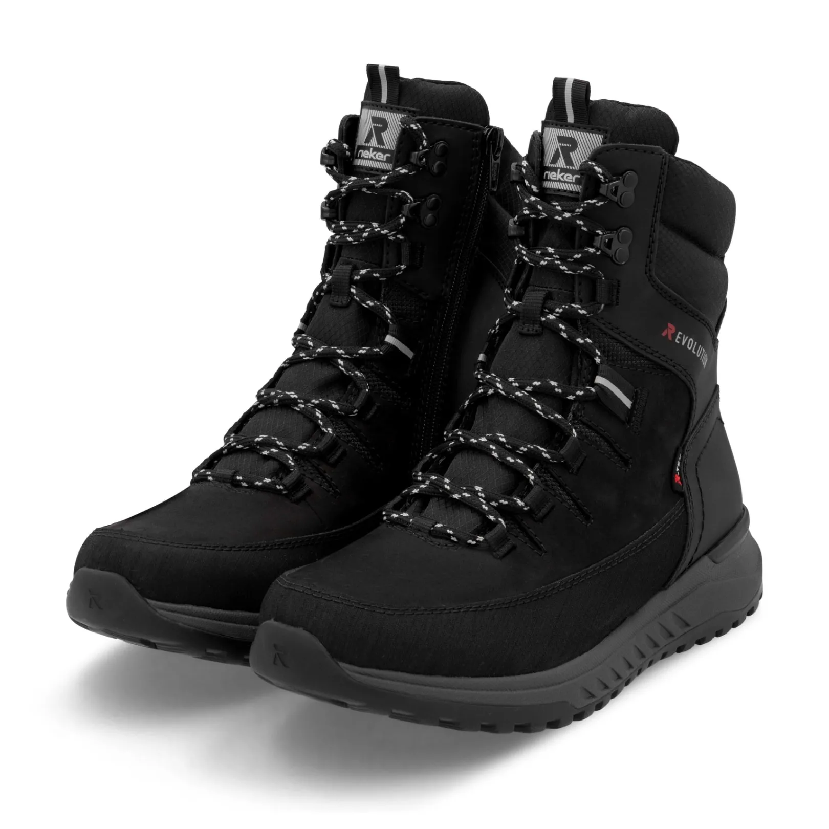 Rieker Boots<Herren Schnürstiefel urban Schwarz