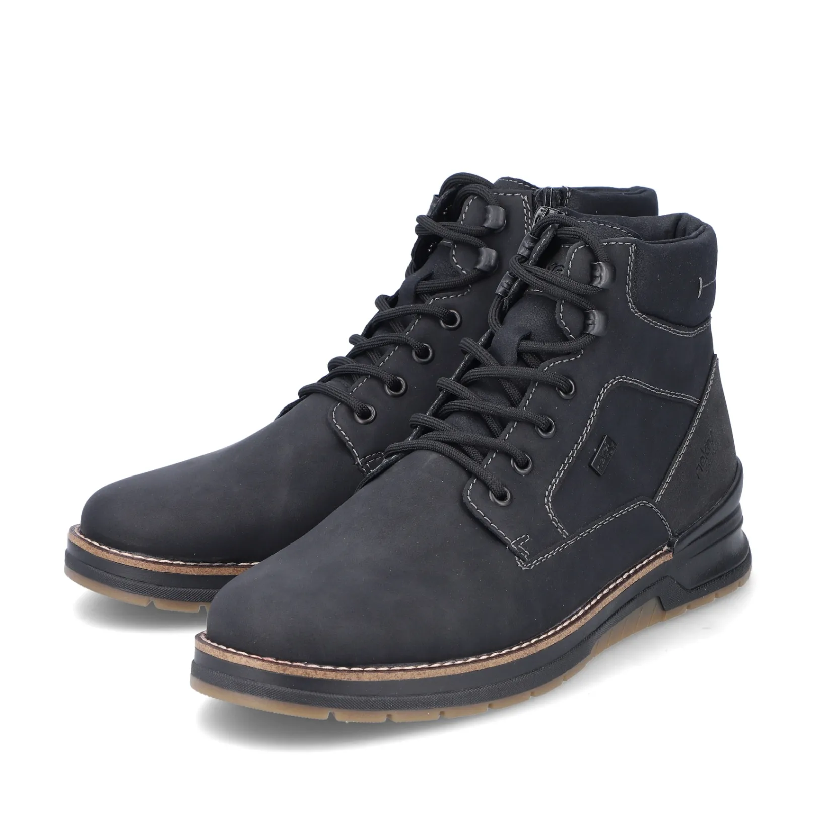 Rieker Boots<Herren Schnürstiefel urban Schwarz