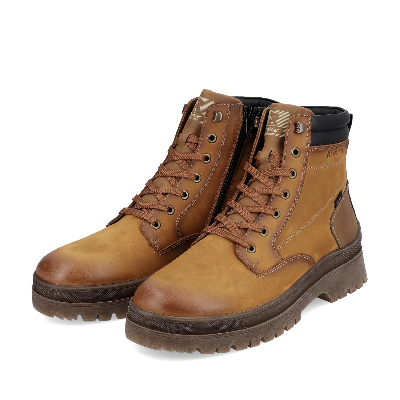 Rieker Boots<Herren Schnürstiefel wood brown Braun